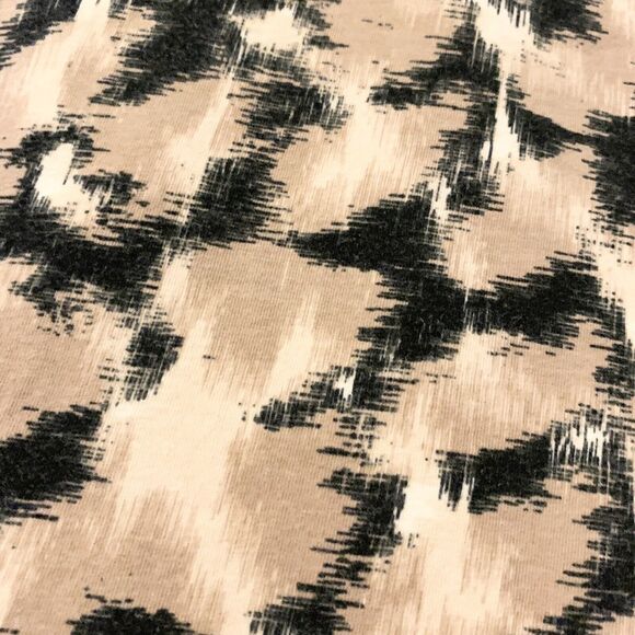 Ruby Rd Blouse Small Women Beige Black Artsy Embellished V-Neck BohoChic Summer - Picture 13 of 14